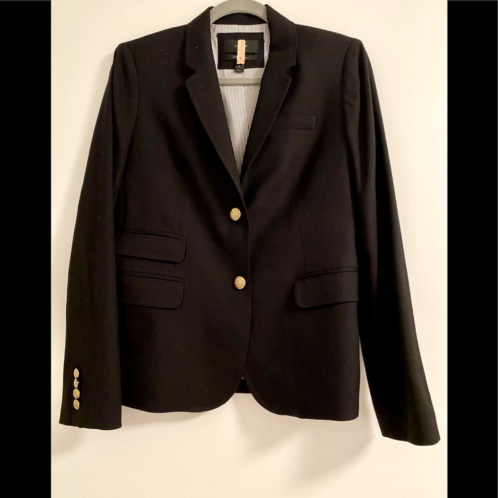 J. CREW Schoolboy Blazer - black wool